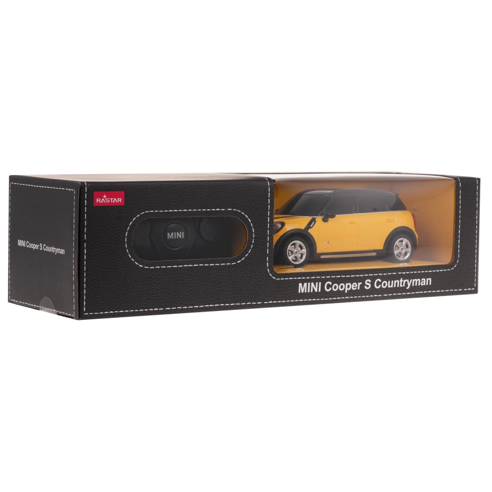 Nuotoliniu būdu valdomas R/C 1:24 Mini Countryman RASTAR, geltonas