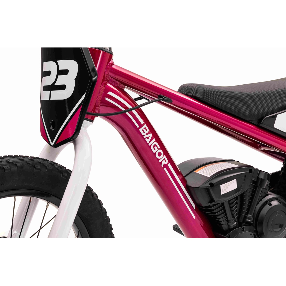 Elektrinis motociklas BAIGOR 23 PRO, Pink-Elektromobiliai vaikams, Motociklai-e-vaikas