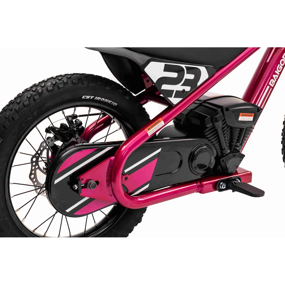 Elektrinis motociklas BAIGOR 23 PRO, Pink-Elektromobiliai vaikams, Motociklai-e-vaikas