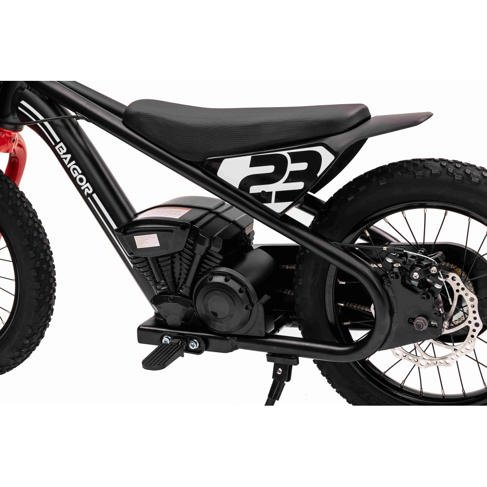 Elektrinis motociklas BAIGOR 23 PRO, Black-Elektromobiliai vaikams, Motociklai-e-vaikas