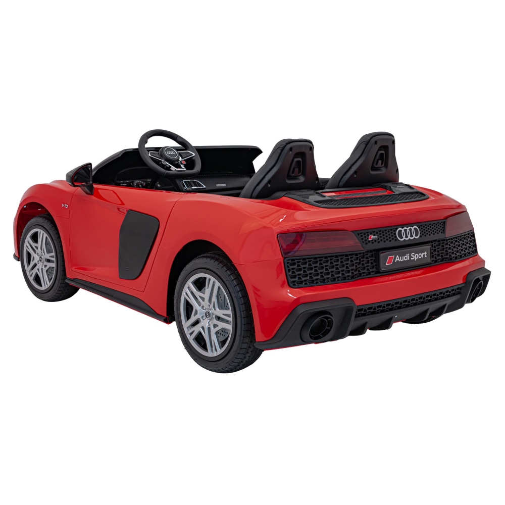 Dvivietis elektromobilis Audi Spyder R8 LIFT, Red-Elektromobiliai vaikams, Mašinos-e-vaikas