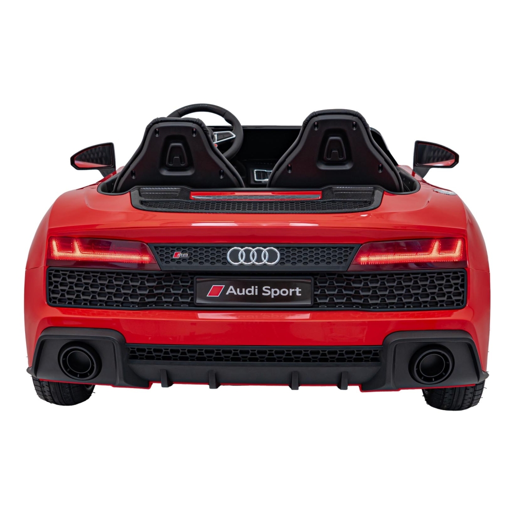 Dvivietis elektromobilis Audi Spyder R8 LIFT, Red-Elektromobiliai vaikams, Mašinos-e-vaikas
