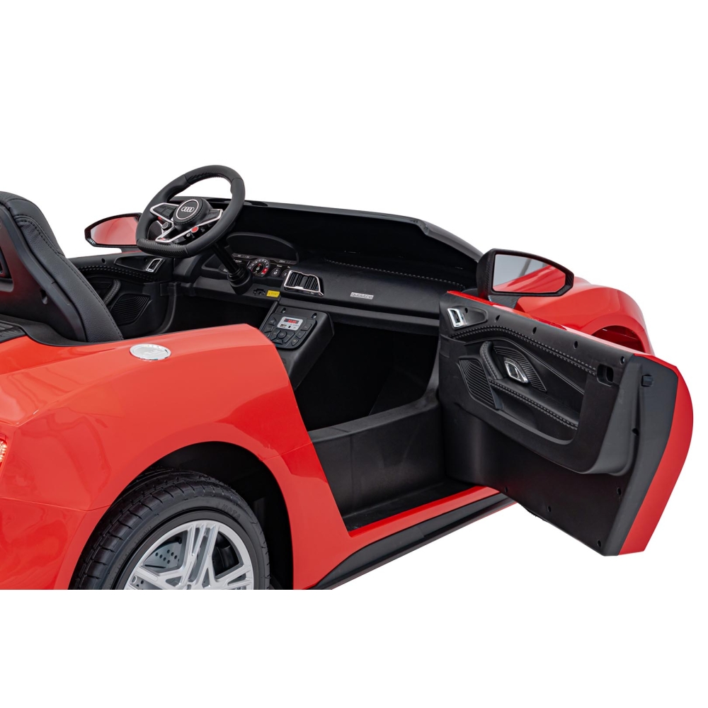 Dvivietis elektromobilis Audi Spyder R8 LIFT, Red-Elektromobiliai vaikams, Mašinos-e-vaikas