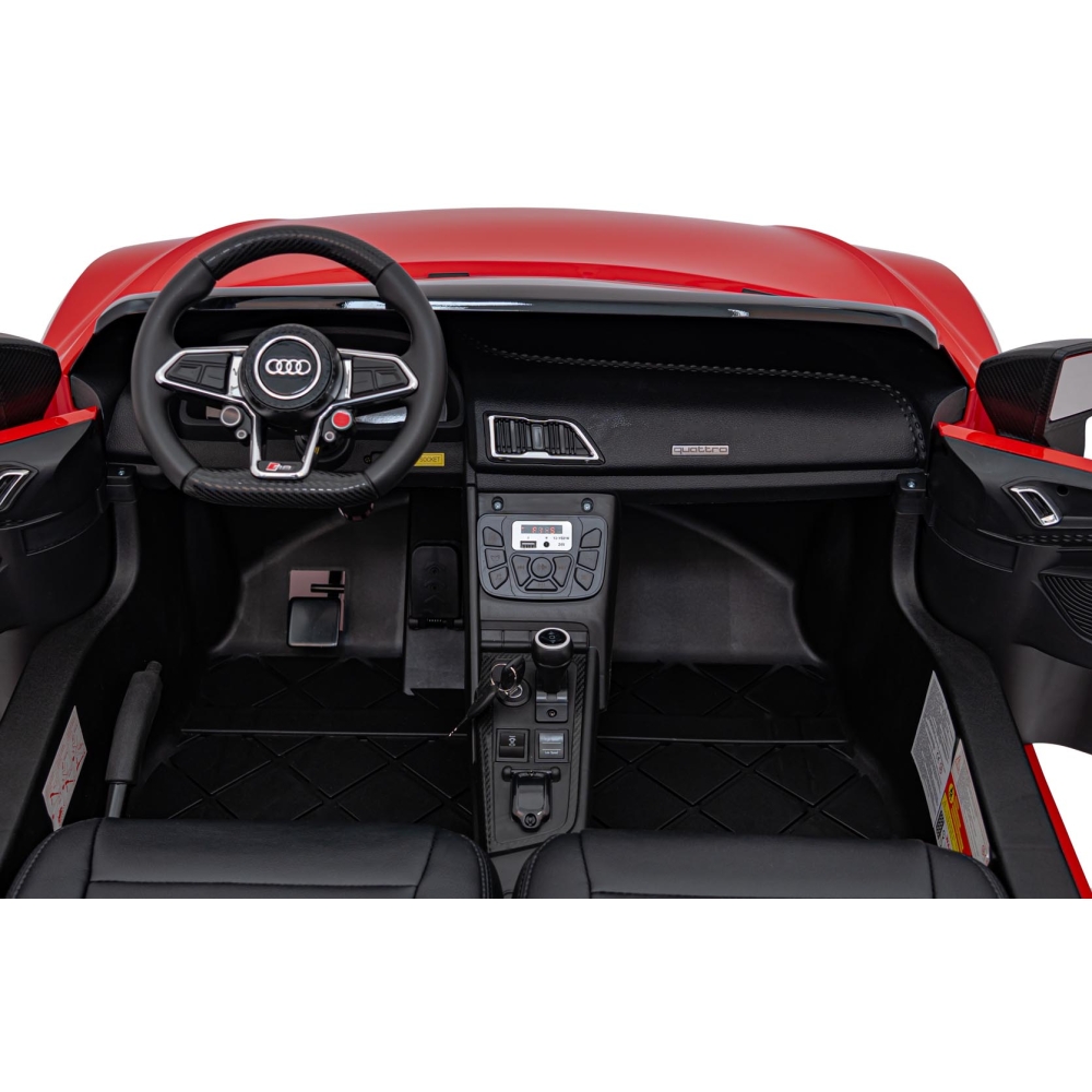 Dvivietis elektromobilis Audi Spyder R8 LIFT, Red-Elektromobiliai vaikams, Mašinos-e-vaikas