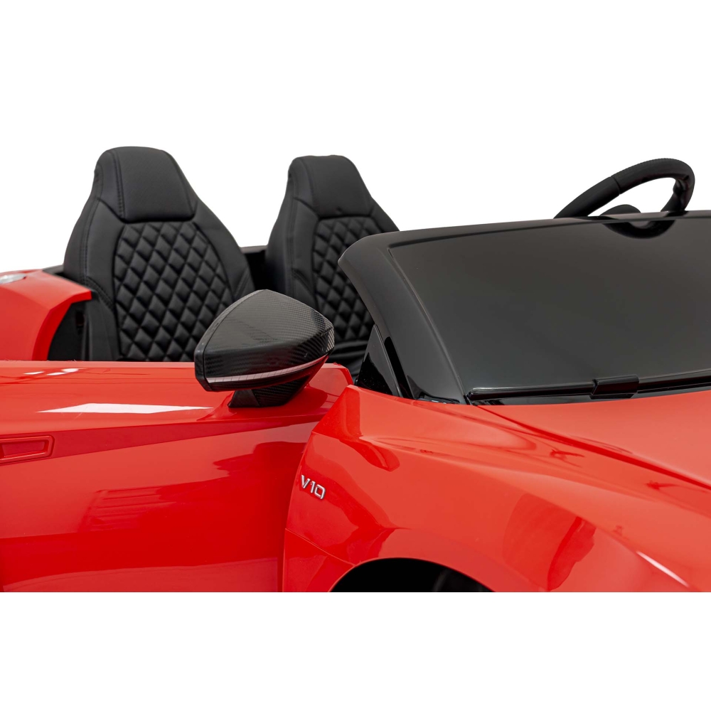 Dvivietis elektromobilis Audi Spyder R8 LIFT, Red-Elektromobiliai vaikams, Mašinos-e-vaikas