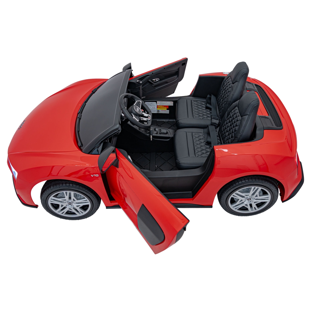 Dvivietis elektromobilis Audi Spyder R8 LIFT, Red-Elektromobiliai vaikams, Mašinos-e-vaikas