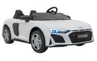Dvivietis elektromobilis Audi Spyder R8 LIFT, White-Elektromobiliai vaikams, Mašinos-e-vaikas