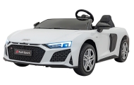 Dvivietis elektromobilis Audi Spyder R8 LIFT, White-Elektromobiliai vaikams, Mašinos-e-vaikas