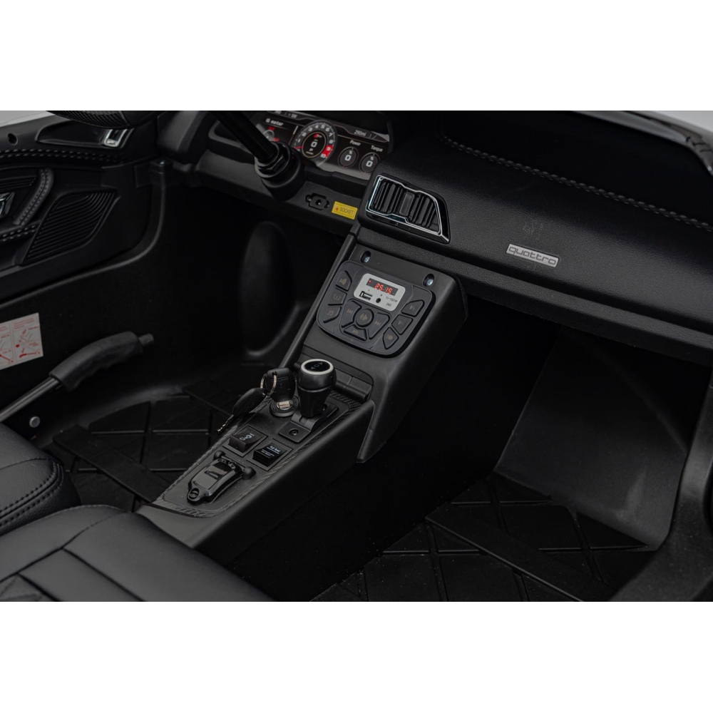 Dvivietis elektromobilis Audi Spyder R8 LIFT, White-Elektromobiliai vaikams, Mašinos-e-vaikas