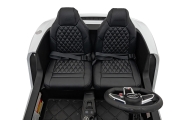 Dvivietis elektromobilis Audi Spyder R8 LIFT, White-Elektromobiliai vaikams, Mašinos-e-vaikas