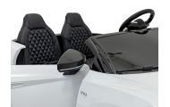 Dvivietis elektromobilis Audi Spyder R8 LIFT, White-Elektromobiliai vaikams, Mašinos-e-vaikas
