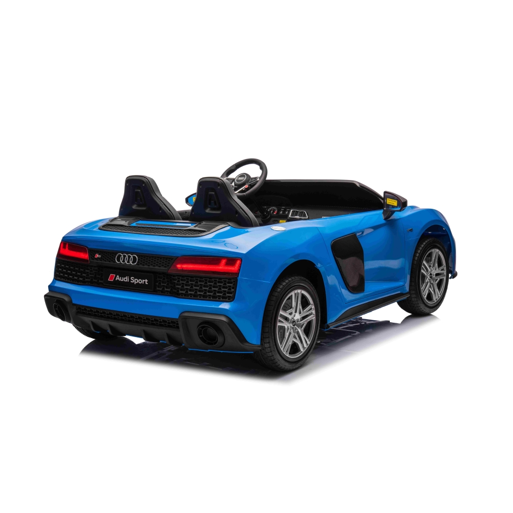 Dvivietis elektromobilis Audi Spyder R8 LIFT, Blue-Elektromobiliai vaikams, Mašinos-e-vaikas