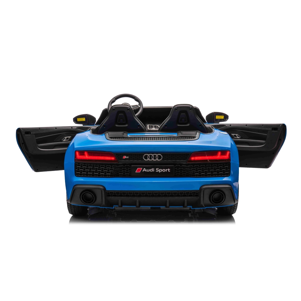 Dvivietis elektromobilis Audi Spyder R8 LIFT, Blue-Elektromobiliai vaikams, Mašinos-e-vaikas
