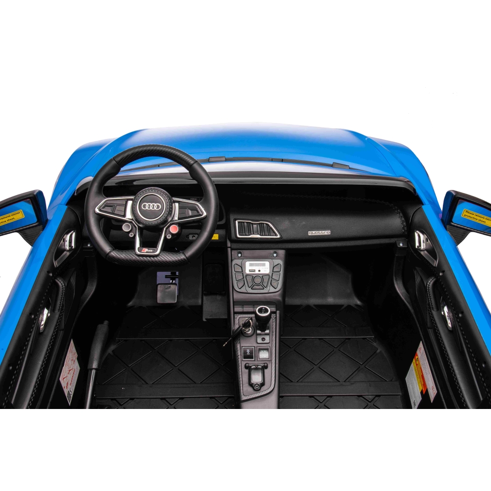 Dvivietis elektromobilis Audi Spyder R8 LIFT, Blue-Elektromobiliai vaikams, Mašinos-e-vaikas