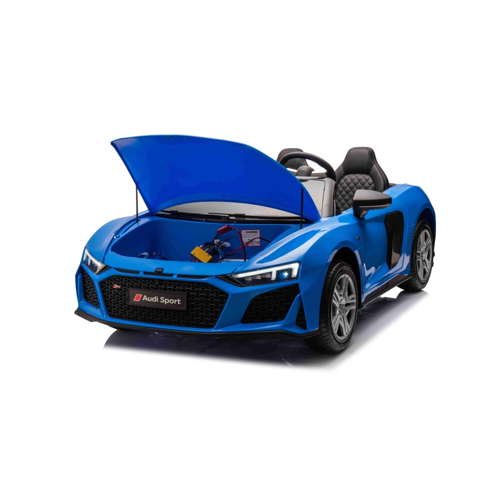 Dvivietis elektromobilis Audi Spyder R8 LIFT, Blue-Elektromobiliai vaikams, Mašinos-e-vaikas