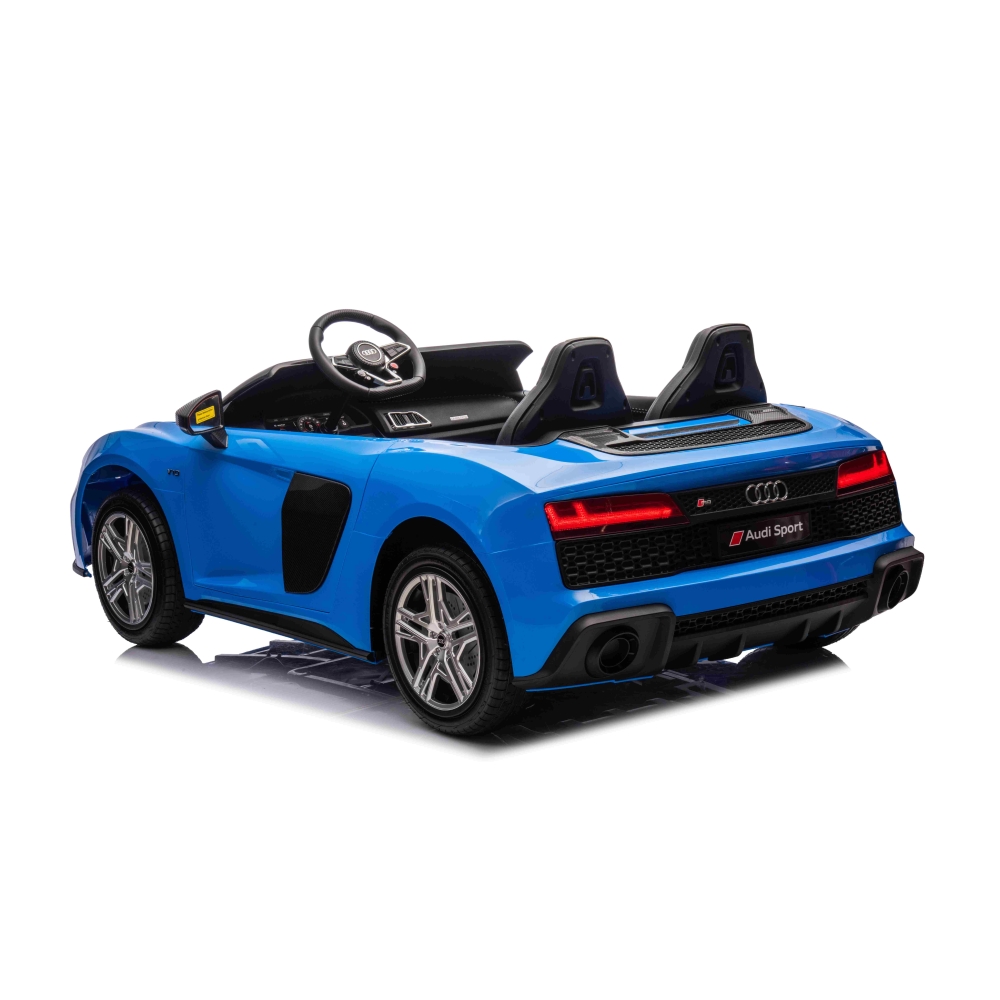 Dvivietis elektromobilis Audi Spyder R8 LIFT, Blue-Elektromobiliai vaikams, Mašinos-e-vaikas