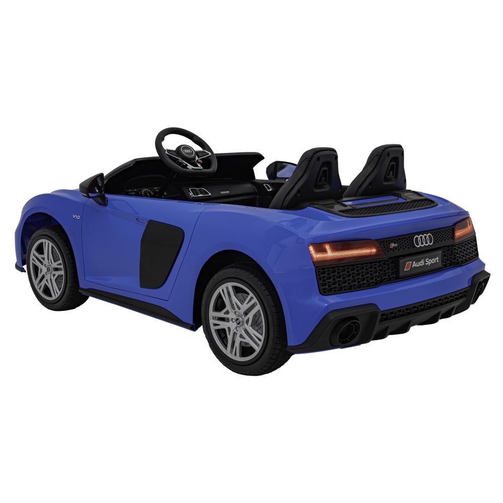 Dvivietis elektromobilis Audi Spyder R8 LIFT, Blue-Elektromobiliai vaikams, Mašinos-e-vaikas