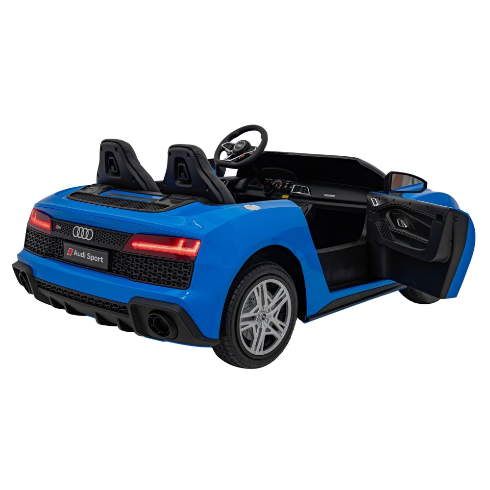 Dvivietis elektromobilis Audi Spyder R8 LIFT, Blue-Elektromobiliai vaikams, Mašinos-e-vaikas