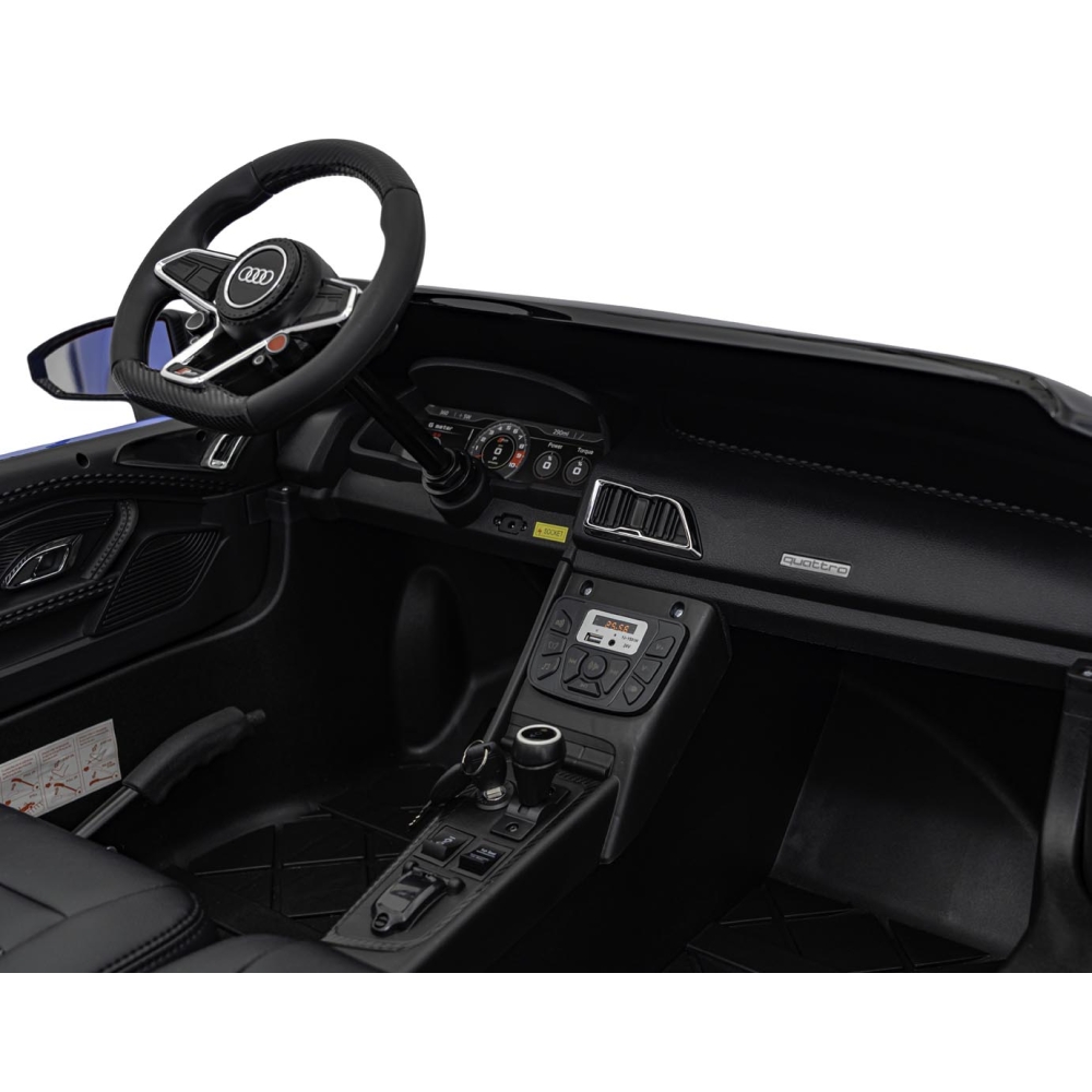 Dvivietis elektromobilis Audi Spyder R8 LIFT, Blue-Elektromobiliai vaikams, Mašinos-e-vaikas