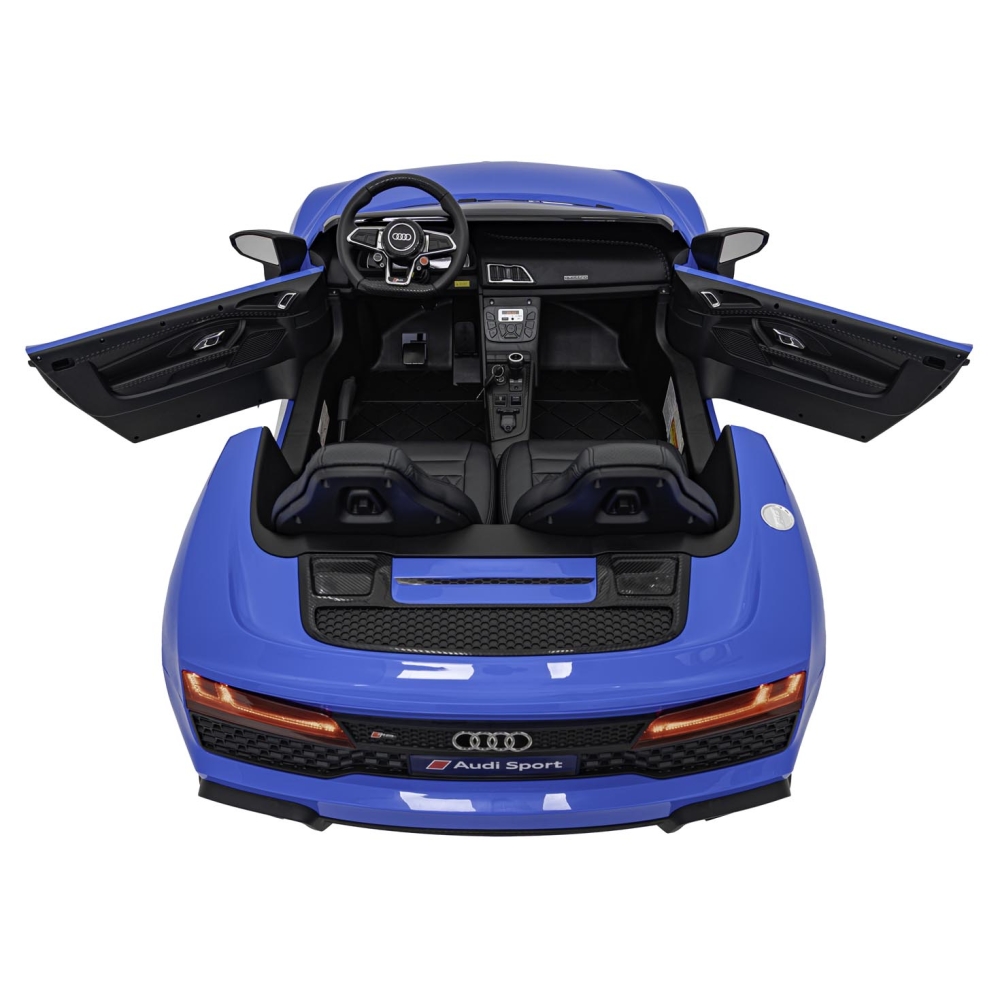 Dvivietis elektromobilis Audi Spyder R8 LIFT, Blue-Elektromobiliai vaikams, Mašinos-e-vaikas