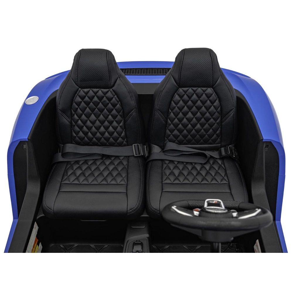 Dvivietis elektromobilis Audi Spyder R8 LIFT, Blue-Elektromobiliai vaikams, Mašinos-e-vaikas