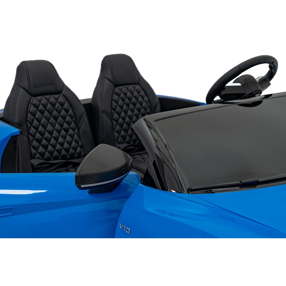 Dvivietis elektromobilis Audi Spyder R8 LIFT, Blue-Elektromobiliai vaikams, Mašinos-e-vaikas