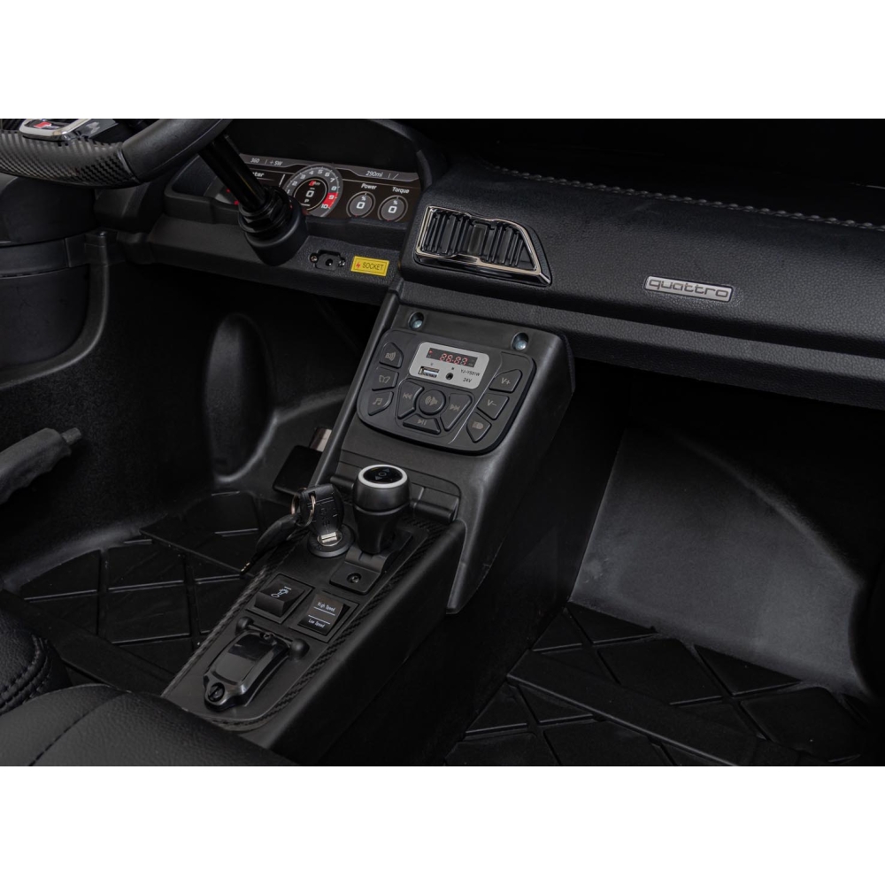 Dvivietis elektromobilis Audi Spyder R8 LIFT, Blue-Elektromobiliai vaikams, Mašinos-e-vaikas