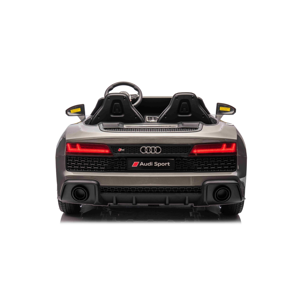 Dvivietis elektromobilis Audi Spyder R8 LIFT, Grey-Elektromobiliai vaikams, Mašinos-e-vaikas