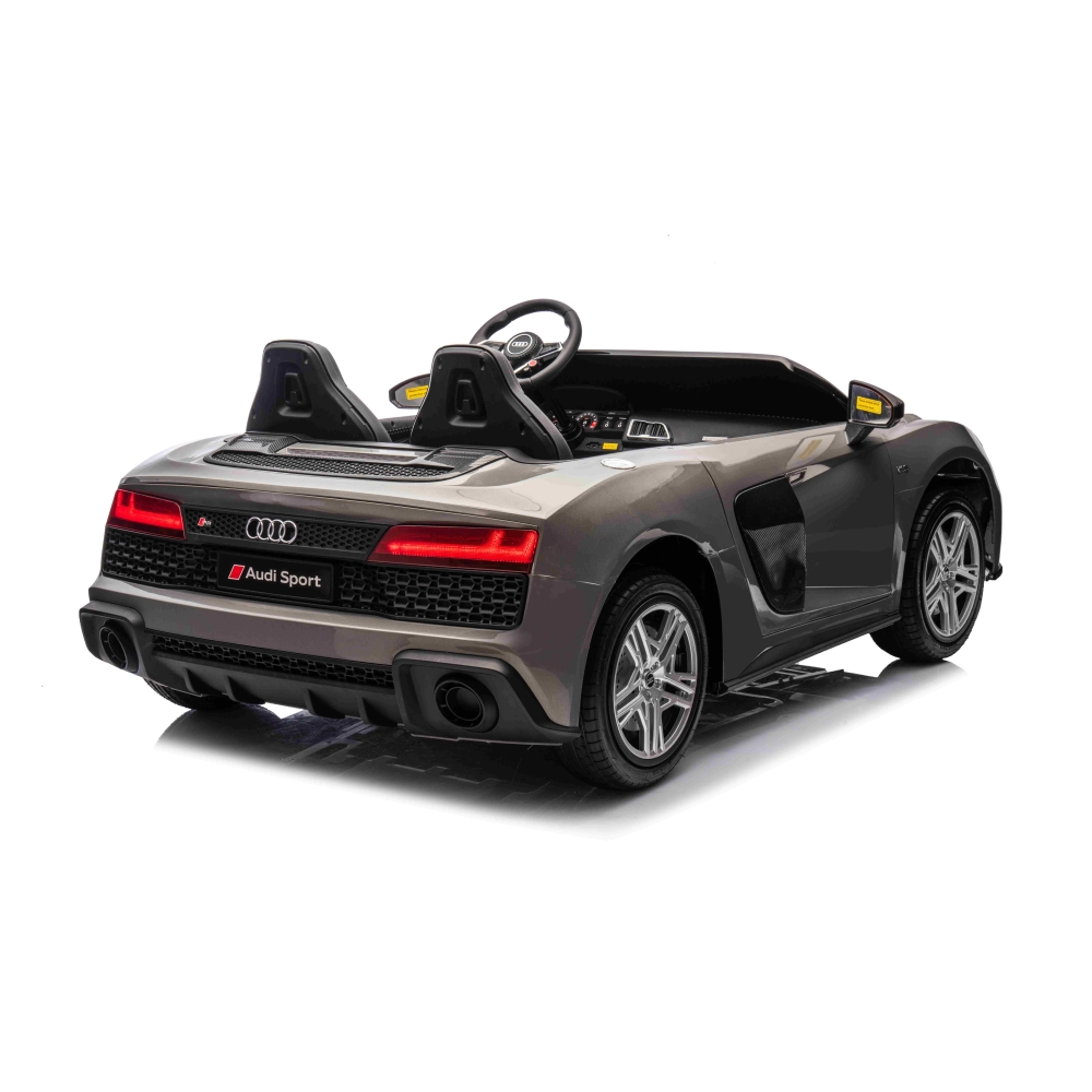 Dvivietis elektromobilis Audi Spyder R8 LIFT, Grey-Elektromobiliai vaikams, Mašinos-e-vaikas