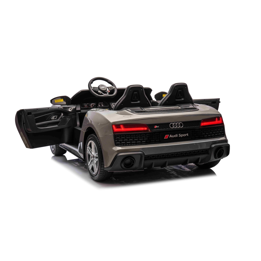 Dvivietis elektromobilis Audi Spyder R8 LIFT, Grey-Elektromobiliai vaikams, Mašinos-e-vaikas