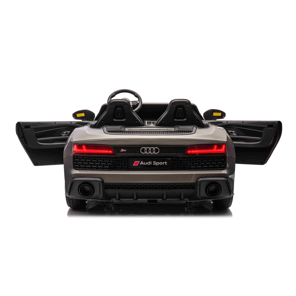 Dvivietis elektromobilis Audi Spyder R8 LIFT, Grey-Elektromobiliai vaikams, Mašinos-e-vaikas