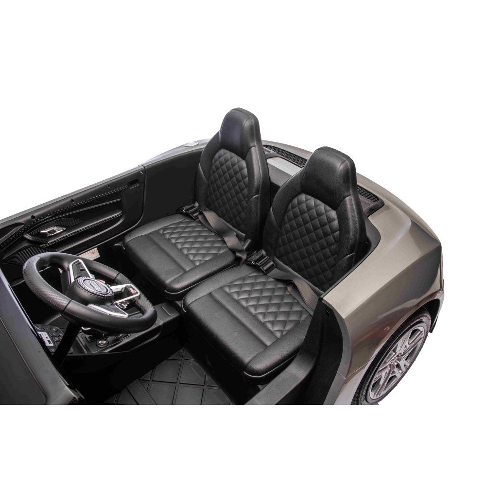 Dvivietis elektromobilis Audi Spyder R8 LIFT, Grey-Elektromobiliai vaikams, Mašinos-e-vaikas