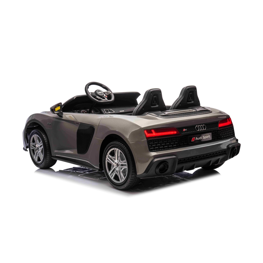 Dvivietis elektromobilis Audi Spyder R8 LIFT, Grey-Elektromobiliai vaikams, Mašinos-e-vaikas
