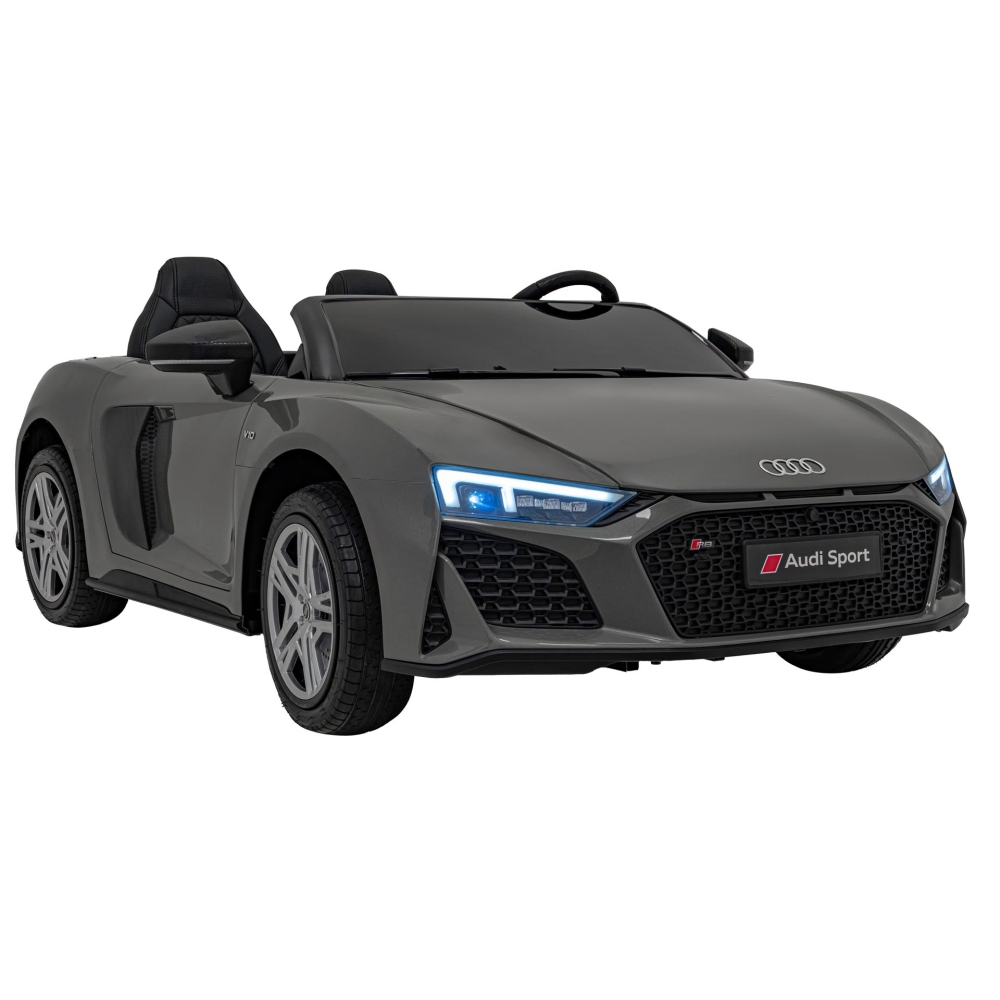 Dvivietis elektromobilis Audi Spyder R8 LIFT, Grey-Elektromobiliai vaikams, Mašinos-e-vaikas
