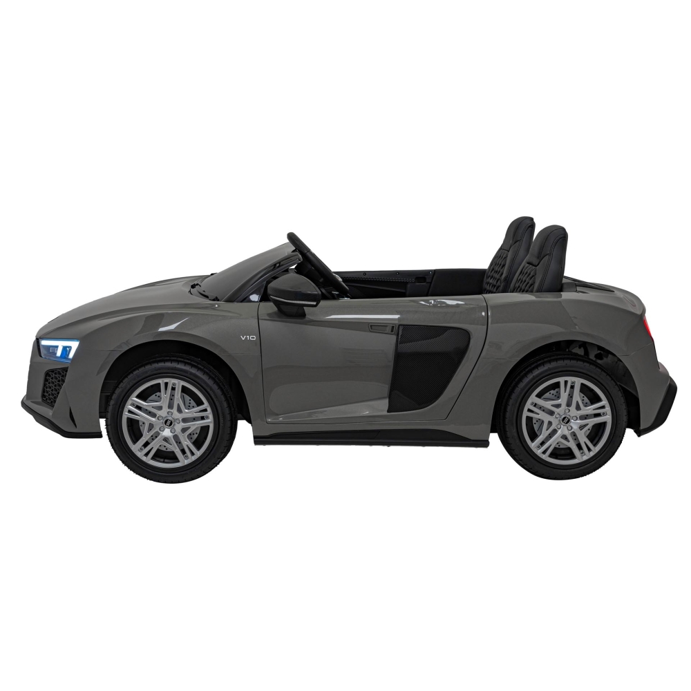 Dvivietis elektromobilis Audi Spyder R8 LIFT, Grey-Elektromobiliai vaikams, Mašinos-e-vaikas