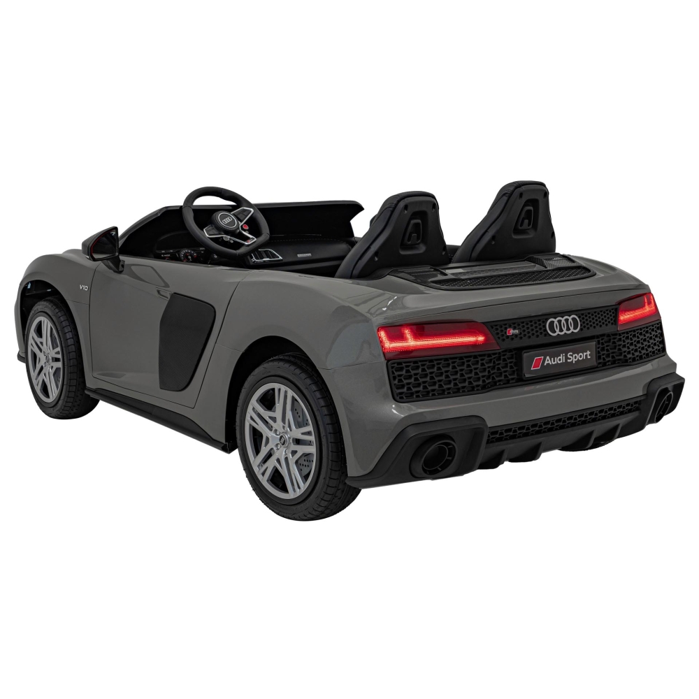 Dvivietis elektromobilis Audi Spyder R8 LIFT, Grey-Elektromobiliai vaikams, Mašinos-e-vaikas