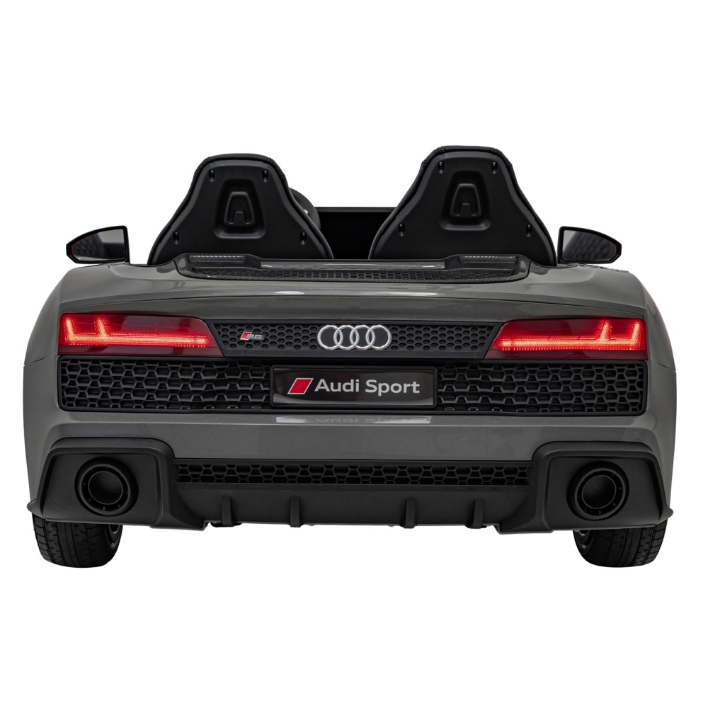 Dvivietis elektromobilis Audi Spyder R8 LIFT, Grey-Elektromobiliai vaikams, Mašinos-e-vaikas
