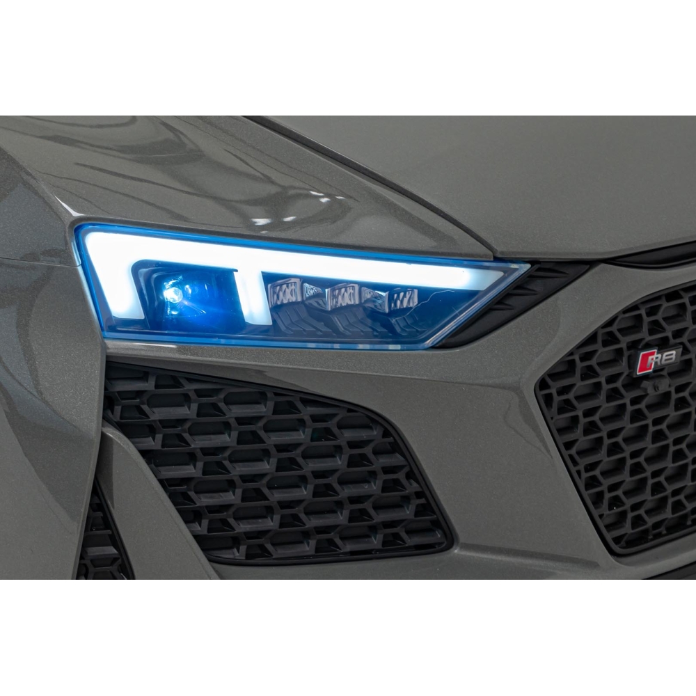 Dvivietis elektromobilis Audi Spyder R8 LIFT, Grey-Elektromobiliai vaikams, Mašinos-e-vaikas