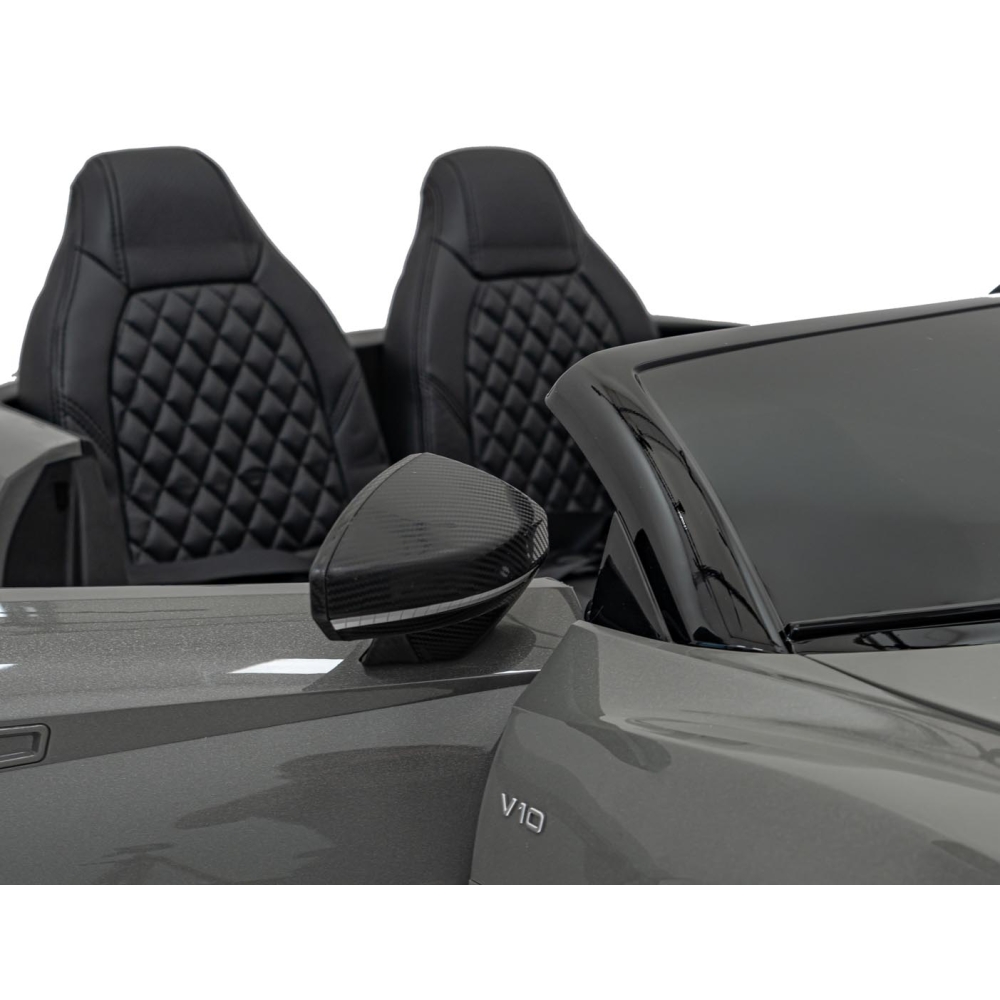 Dvivietis elektromobilis Audi Spyder R8 LIFT, Grey-Elektromobiliai vaikams, Mašinos-e-vaikas