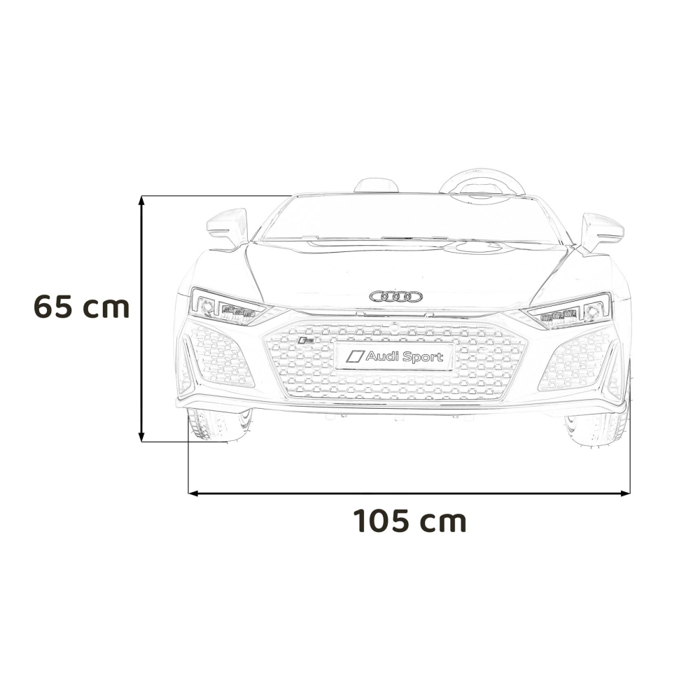 Dvivietis elektromobilis Audi Spyder R8 LIFT, Grey-Elektromobiliai vaikams, Mašinos-e-vaikas
