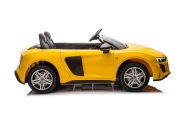 Dvivietis elektromobilis Audi Spyder R8 LIFT, Yellow-Elektromobiliai vaikams, Mašinos-e-vaikas