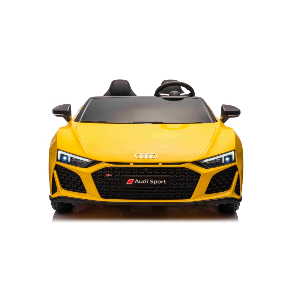 Dvivietis elektromobilis Audi Spyder R8 LIFT, Yellow-Elektromobiliai vaikams, Mašinos-e-vaikas
