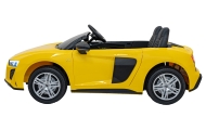 Dvivietis elektromobilis Audi Spyder R8 LIFT, Yellow-Elektromobiliai vaikams, Mašinos-e-vaikas
