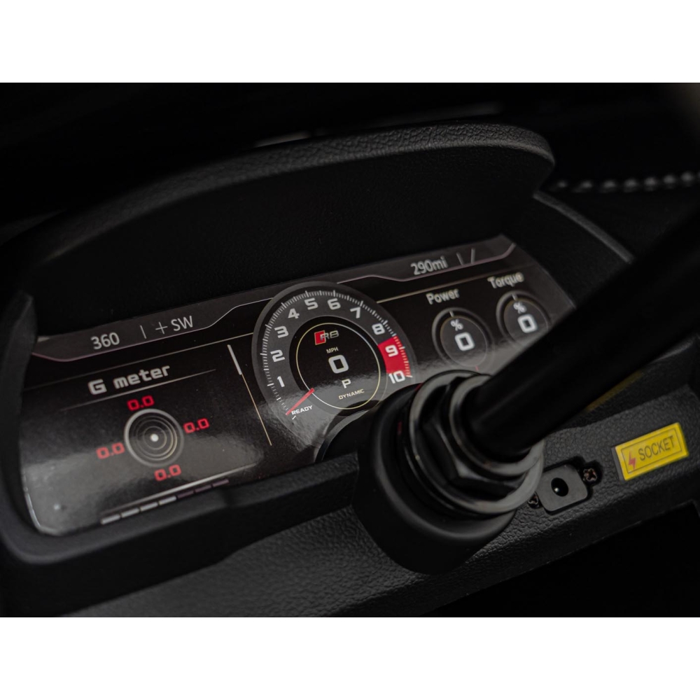 Dvivietis elektromobilis Audi Spyder R8 LIFT, Yellow-Elektromobiliai vaikams, Mašinos-e-vaikas