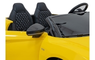 Dvivietis elektromobilis Audi Spyder R8 LIFT, Yellow-Elektromobiliai vaikams, Mašinos-e-vaikas