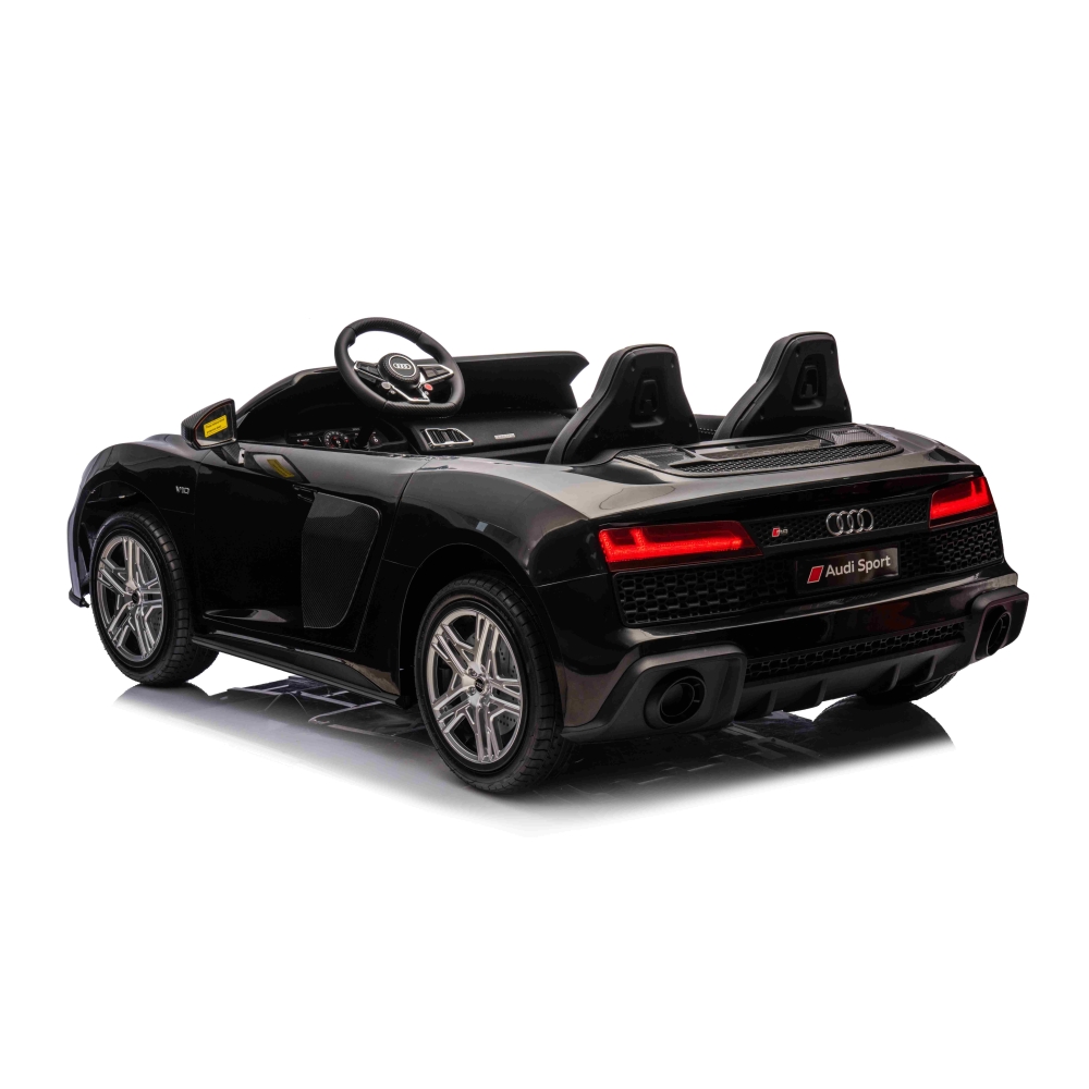 Dvivietis elektromobilis Audi Spyder R8 LIFT, Black-Elektromobiliai vaikams, Mašinos-e-vaikas