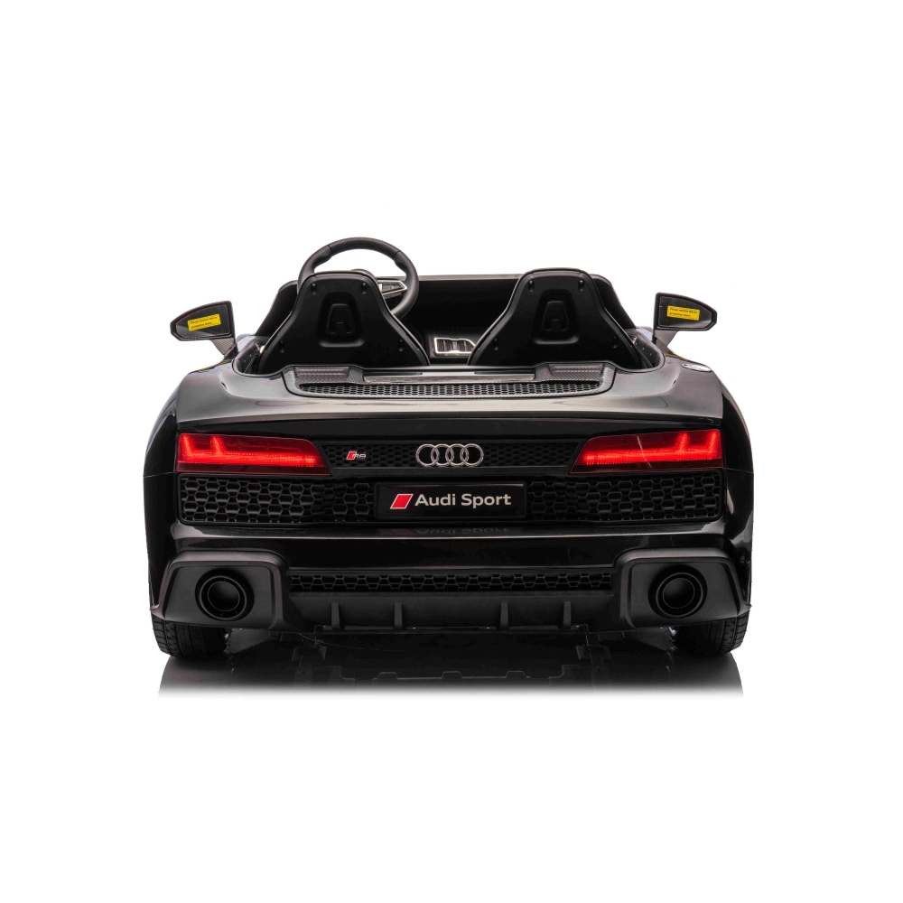 Dvivietis elektromobilis Audi Spyder R8 LIFT, Black-Elektromobiliai vaikams, Mašinos-e-vaikas