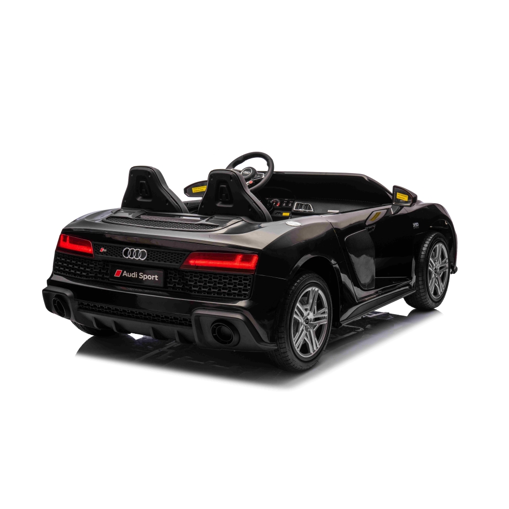 Dvivietis elektromobilis Audi Spyder R8 LIFT, Black-Elektromobiliai vaikams, Mašinos-e-vaikas