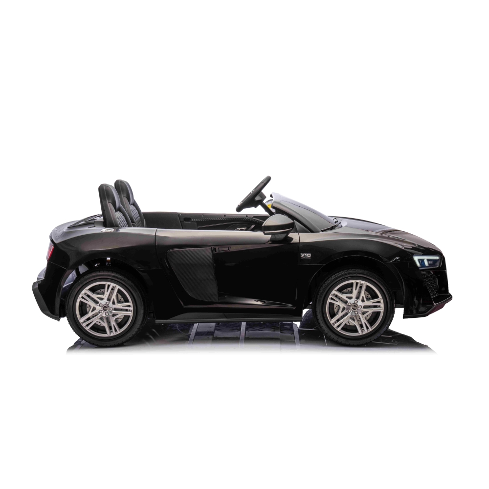 Dvivietis elektromobilis Audi Spyder R8 LIFT, Black-Elektromobiliai vaikams, Mašinos-e-vaikas