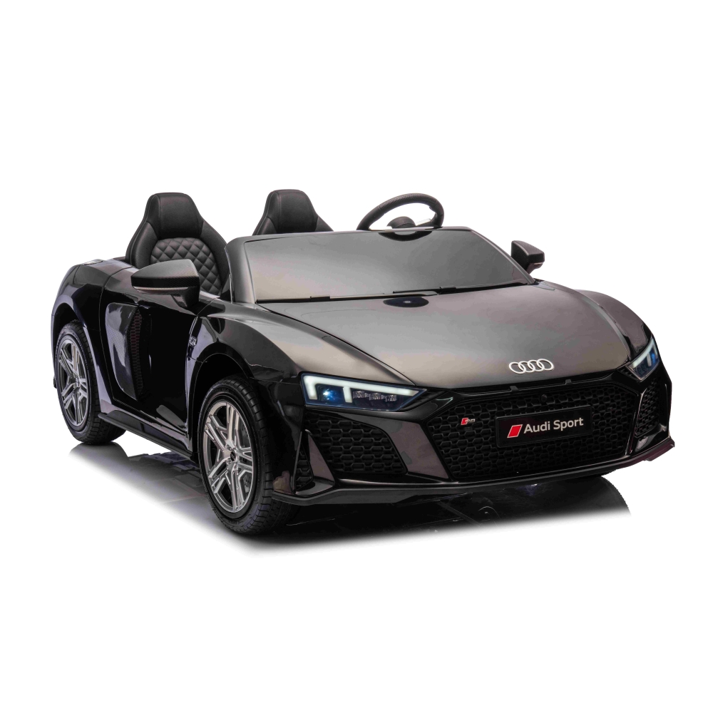 Dvivietis elektromobilis Audi Spyder R8 LIFT, Black-Elektromobiliai vaikams, Mašinos-e-vaikas